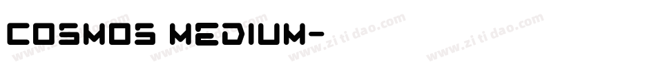Cosmos Medium字体转换